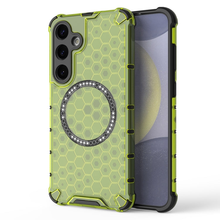 Honeycomb Magnetic Ring Shockproof Phone Case, For Samsung Galaxy S24+ 5G, For Samsung Galaxy S24 5G, For Samsung Galaxy S23 FE 5G, For Samsung Galaxy S23 Ultra 5G