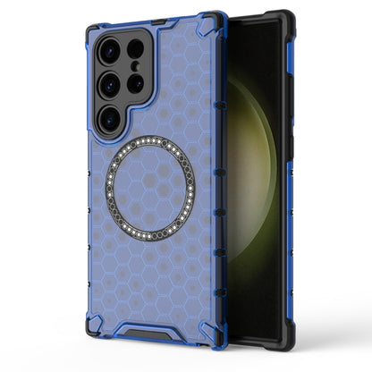 Honeycomb Magnetic Ring Shockproof Phone Case, For Samsung Galaxy S24+ 5G, For Samsung Galaxy S24 5G, For Samsung Galaxy S23 FE 5G, For Samsung Galaxy S23 Ultra 5G