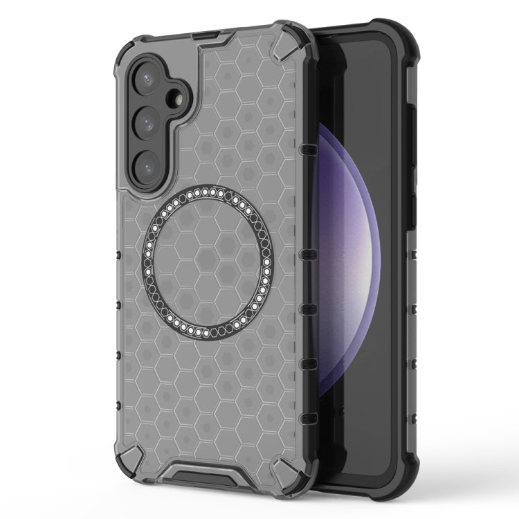 Honeycomb Magnetic Ring Shockproof Phone Case, For Samsung Galaxy S24+ 5G, For Samsung Galaxy S24 5G, For Samsung Galaxy S23 FE 5G, For Samsung Galaxy S23 Ultra 5G