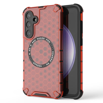 Honeycomb Magnetic Ring Shockproof Phone Case, For Samsung Galaxy S24+ 5G, For Samsung Galaxy S24 5G, For Samsung Galaxy S23 FE 5G, For Samsung Galaxy S23 Ultra 5G