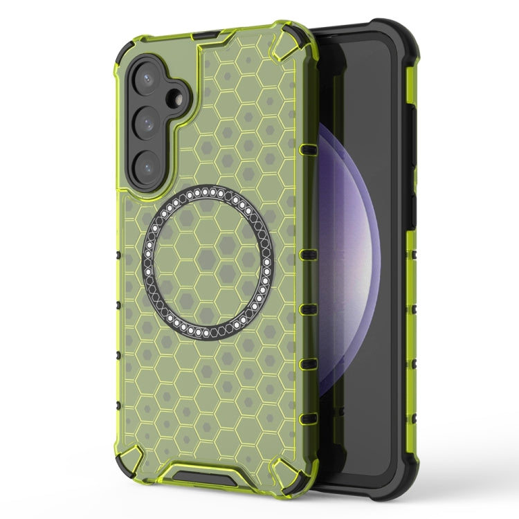 Honeycomb Magnetic Ring Shockproof Phone Case, For Samsung Galaxy S24+ 5G, For Samsung Galaxy S24 5G, For Samsung Galaxy S23 FE 5G, For Samsung Galaxy S23 Ultra 5G