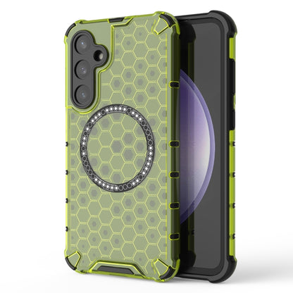 Honeycomb Magnetic Ring Shockproof Phone Case, For Samsung Galaxy S24+ 5G, For Samsung Galaxy S24 5G, For Samsung Galaxy S23 FE 5G, For Samsung Galaxy S23 Ultra 5G