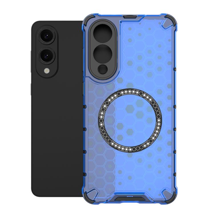 Honeycomb Magnetic Ring Shockproof Phone Case, For Samsung Galaxy S26+ 5G, For Samsung Galaxy S26 Ultra 5G, For Samsung Galaxy S26 5G, For Samsung Galaxy S25 Edge 5G