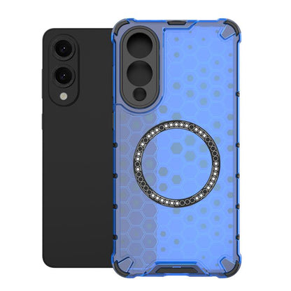 Honeycomb Magnetic Ring Shockproof Phone Case, For Samsung Galaxy S26+ 5G, For Samsung Galaxy S26 Ultra 5G, For Samsung Galaxy S26 5G, For Samsung Galaxy S25 Edge 5G