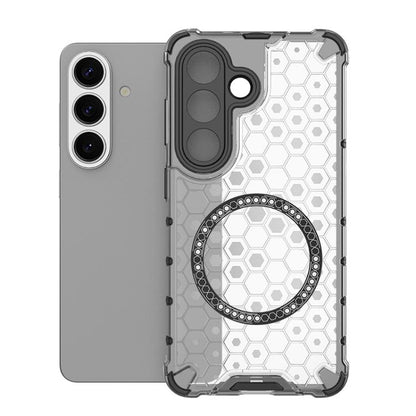 Honeycomb Magnetic Ring Shockproof Phone Case, For Samsung Galaxy S26+ 5G, For Samsung Galaxy S26 Ultra 5G, For Samsung Galaxy S26 5G, For Samsung Galaxy S25 Edge 5G