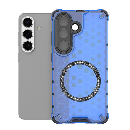 Honeycomb Magnetic Ring Shockproof Phone Case, For Samsung Galaxy S26+ 5G, For Samsung Galaxy S26 Ultra 5G, For Samsung Galaxy S26 5G, For Samsung Galaxy S25 Edge 5G