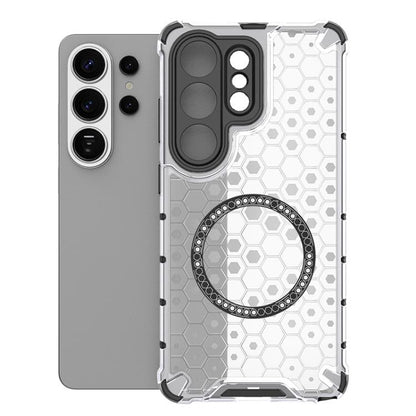 Honeycomb Magnetic Ring Shockproof Phone Case, For Samsung Galaxy S26+ 5G, For Samsung Galaxy S26 Ultra 5G, For Samsung Galaxy S26 5G, For Samsung Galaxy S25 Edge 5G