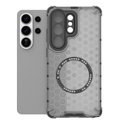 Honeycomb Magnetic Ring Shockproof Phone Case, For Samsung Galaxy S26+ 5G, For Samsung Galaxy S26 Ultra 5G, For Samsung Galaxy S26 5G, For Samsung Galaxy S25 Edge 5G