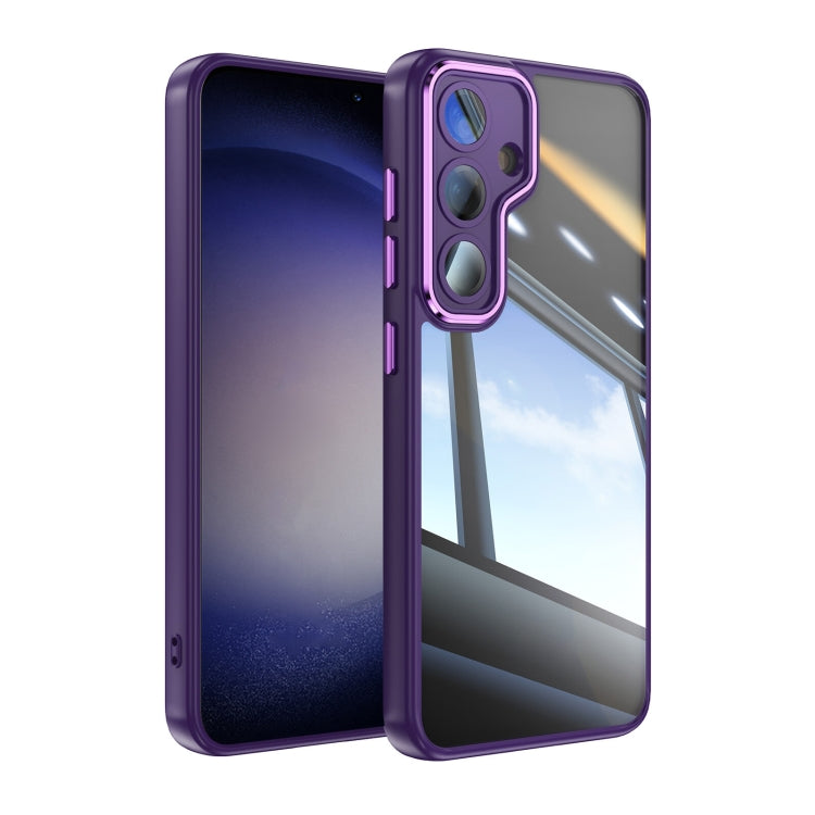 Acrylic Hybrid TPU Armor Shockproof Phone Case, For Samsung Galaxy S25 Edge 5G, For Samsung Galaxy S25 5G, For Samsung Galaxy S25+ 5G