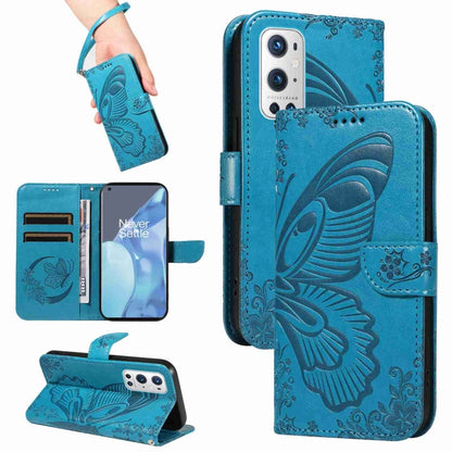 Swallowtail Butterfly Embossed Leather Phone Case, For OnePlus Nord CE 2 Lite / Realme 9 Pro, For OnePlus Nord CE 2 5G, For OnePlus Nord N20 5G / OPPO A96 5G, For OnePlus 9 Pro