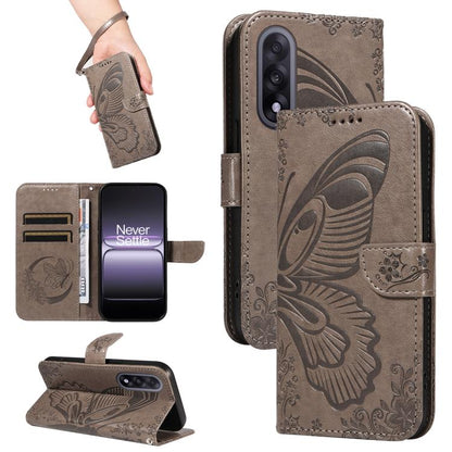Swallowtail Butterfly Embossed Leather Phone Case, For OnePlus Ace 6 Ultra, For OnePlus Ace 6, For OnePlus 15, For OnePlus Ace 5 Ultra