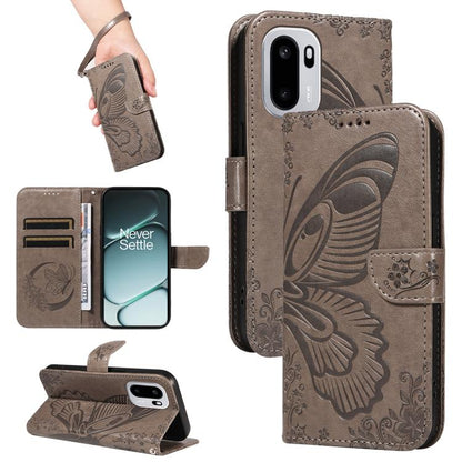 Swallowtail Butterfly Embossed Leather Phone Case, For OnePlus Ace 6 Ultra, For OnePlus Ace 6, For OnePlus 15, For OnePlus Ace 5 Ultra