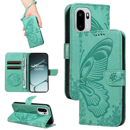 Swallowtail Butterfly Embossed Leather Phone Case, For OnePlus Ace 6 Ultra, For OnePlus Ace 6, For OnePlus 15, For OnePlus Ace 5 Ultra