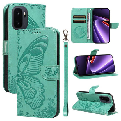Swallowtail Butterfly Embossed Leather Phone Case, For OnePlus Ace 6 Ultra, For OnePlus Ace 6, For OnePlus 15, For OnePlus Ace 5 Ultra