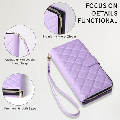Crossbody Rhombic Zipper Tower Buckle Leather Phone Case with Lanyard, For Samsung Galaxy S21 5G, For Samsung Galaxy S21+ 5G, For Samsung Galaxy S21 Ultra 5G