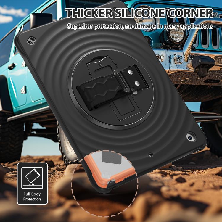 Rotation Holder Silicone Hybrid PC Tablet Case, For iPad 10.2 2021 / 2020 / 2019
