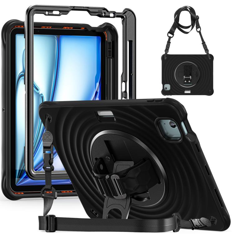 Rotation Holder Silicone Hybrid PC Tablet Case, For iPad Air 13 2026 / 2025 / 2024, For iPad Air 11 2026 / 2025 / 2024, For iPad Pro 13 2025 / 2024, For iPad Pro 11 2025 / 2024, For iPad 10th Gen 10.9 2022, For iPad mini 2024 / mini 6