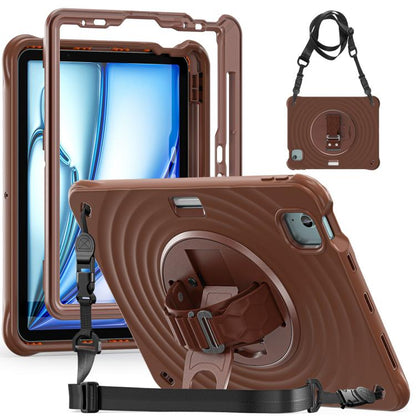 Rotation Holder Silicone Hybrid PC Tablet Case, For iPad Pro 13 2025 / 2024, For iPad Pro 11 2025 / 2024, For iPad 10th Gen 10.9 2022, For iPad Air 11 2025 / 2024, For iPad Air 13 2025 / 2024, For iPad mini 2024 / mini 6