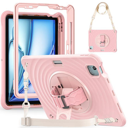 Rotation Holder Silicone Hybrid PC Tablet Case, For iPad Air 13 2026 / 2025 / 2024, For iPad Air 11 2026 / 2025 / 2024, For iPad Pro 13 2025 / 2024, For iPad Pro 11 2025 / 2024, For iPad 10th Gen 10.9 2022, For iPad mini 2024 / mini 6