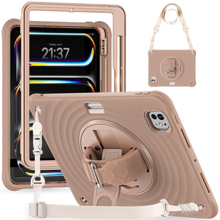 Rotation Holder Silicone Hybrid PC Tablet Case, For iPad Pro 13 2025 / 2024, For iPad Pro 11 2025 / 2024, For iPad 10th Gen 10.9 2022, For iPad Air 11 2025 / 2024, For iPad Air 13 2025 / 2024, For iPad mini 2024 / mini 6