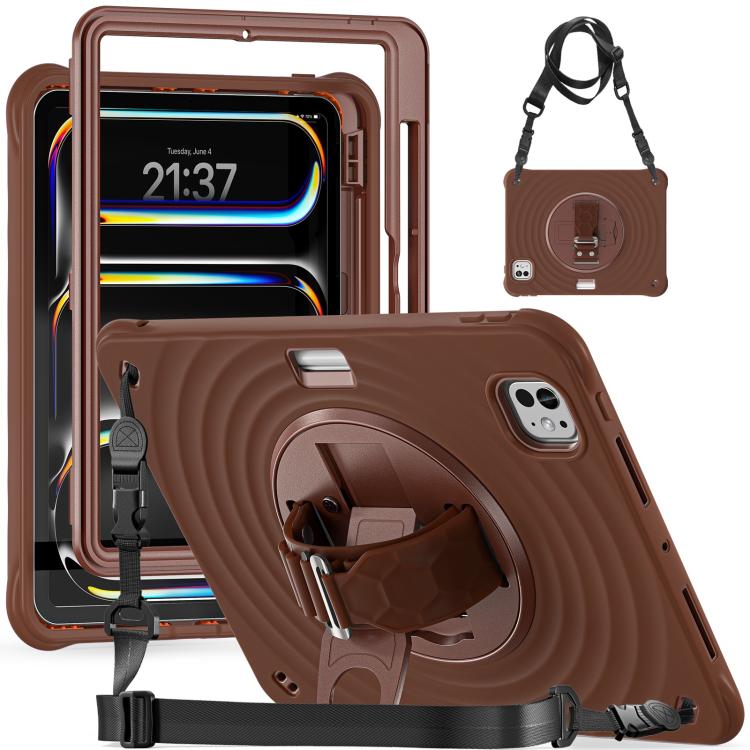 Rotation Holder Silicone Hybrid PC Tablet Case, For iPad Air 13 2026 / 2025 / 2024, For iPad Air 11 2026 / 2025 / 2024, For iPad Pro 13 2025 / 2024, For iPad Pro 11 2025 / 2024, For iPad 10th Gen 10.9 2022, For iPad mini 2024 / mini 6