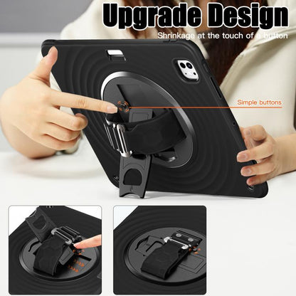 Rotation Holder Silicone Hybrid PC Tablet Case, For iPad Pro 13 2025 / 2024, For iPad Pro 11 2025 / 2024, For iPad 10th Gen 10.9 2022, For iPad Air 11 2025 / 2024, For iPad Air 13 2025 / 2024, For iPad mini 2024 / mini 6