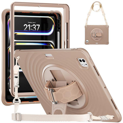 Rotation Holder Silicone Hybrid PC Tablet Case, For iPad Air 13 2026 / 2025 / 2024, For iPad Air 11 2026 / 2025 / 2024, For iPad Pro 13 2025 / 2024, For iPad Pro 11 2025 / 2024, For iPad 10th Gen 10.9 2022, For iPad mini 2024 / mini 6