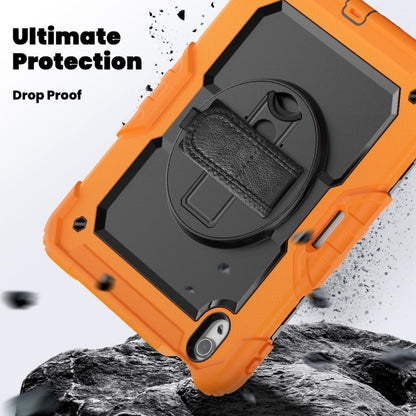 Turntable Holder Silicone Hybrid PC Tablet Case with Shoulder Strap, For iPad Air 11 2026 / 2025 / 2024