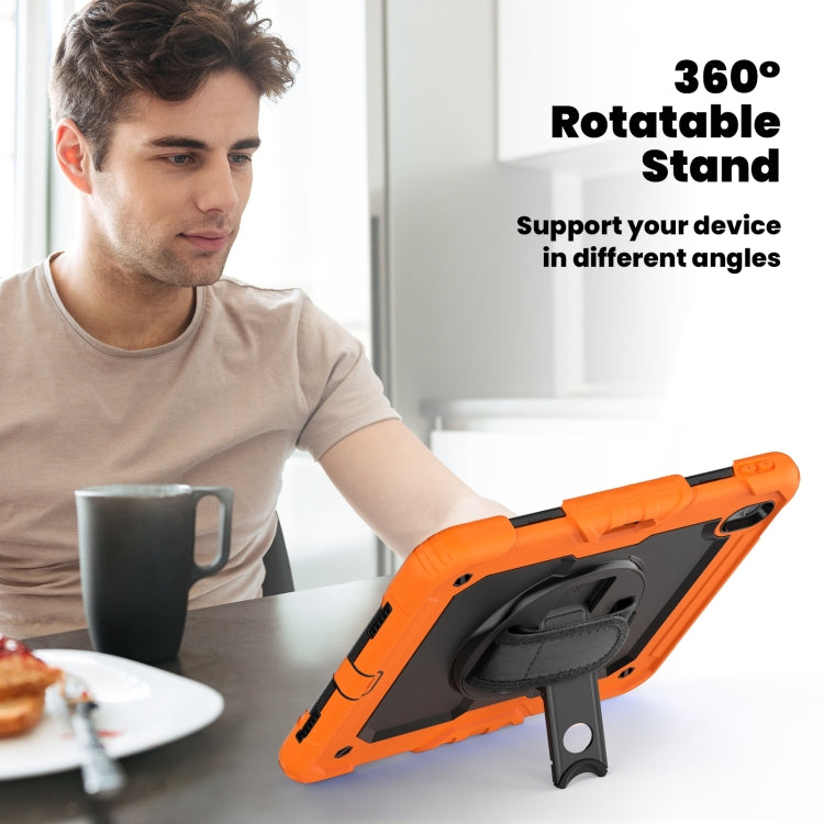 Turntable Holder Silicone Hybrid PC Tablet Case with Shoulder Strap, For iPad Air 11 2026 / 2025 / 2024