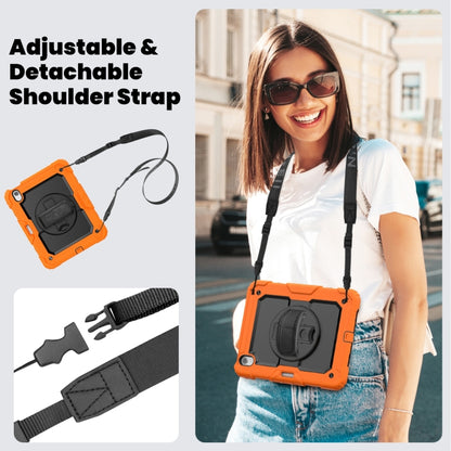 Turntable Holder Silicone Hybrid PC Tablet Case with Shoulder Strap, For iPad Air 11 2026 / 2025 / 2024