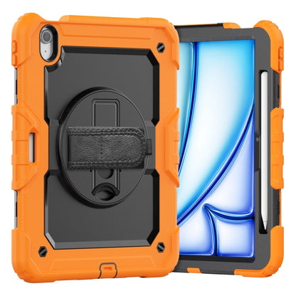 Turntable Holder Silicone Hybrid PC Tablet Case with Shoulder Strap, For iPad Air 11 2026 / 2025 / 2024