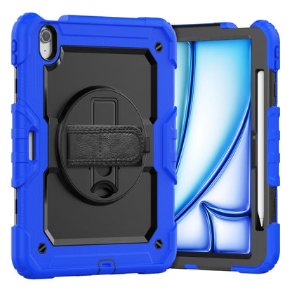 Turntable Holder Silicone Hybrid PC Tablet Case with Shoulder Strap, For iPad Air 11 2026 / 2025 / 2024