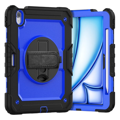 Turntable Holder Silicone Hybrid PC Tablet Case with Shoulder Strap, For iPad Air 11 2026 / 2025 / 2024