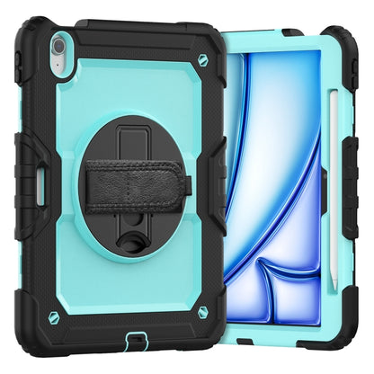 Turntable Holder Silicone Hybrid PC Tablet Case with Shoulder Strap, For iPad Air 11 2026 / 2025 / 2024