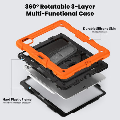 Turntable Holder Silicone Hybrid PC Tablet Case with Shoulder Strap, For iPad Pro 13 2025 / 2024