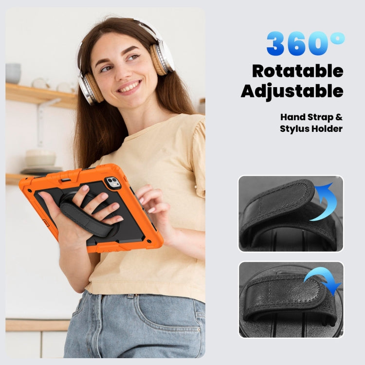 Turntable Holder Silicone Hybrid PC Tablet Case with Shoulder Strap, For iPad Pro 13 2025 / 2024