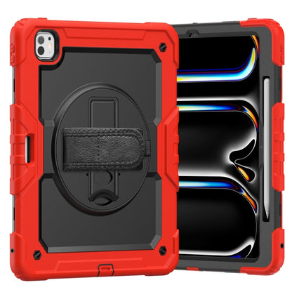 Turntable Holder Silicone Hybrid PC Tablet Case with Shoulder Strap, For iPad Pro 13 2025 / 2024