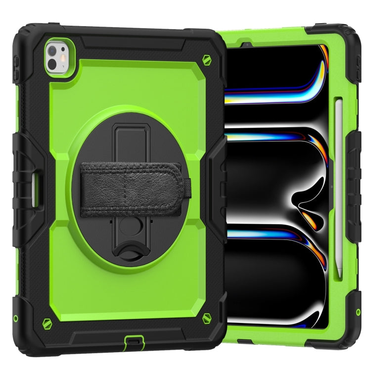 Turntable Holder Silicone Hybrid PC Tablet Case with Shoulder Strap, For iPad Pro 13 2025 / 2024