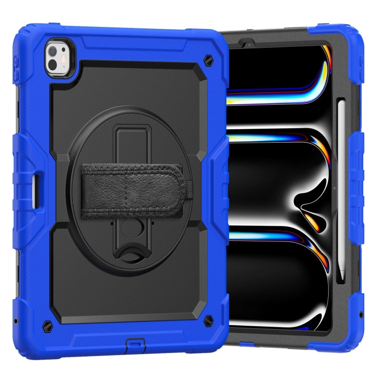 Turntable Holder Silicone Hybrid PC Tablet Case with Shoulder Strap, For iPad Pro 13 2025 / 2024