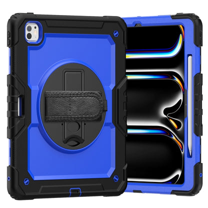 Turntable Holder Silicone Hybrid PC Tablet Case with Shoulder Strap, For iPad Pro 13 2025 / 2024