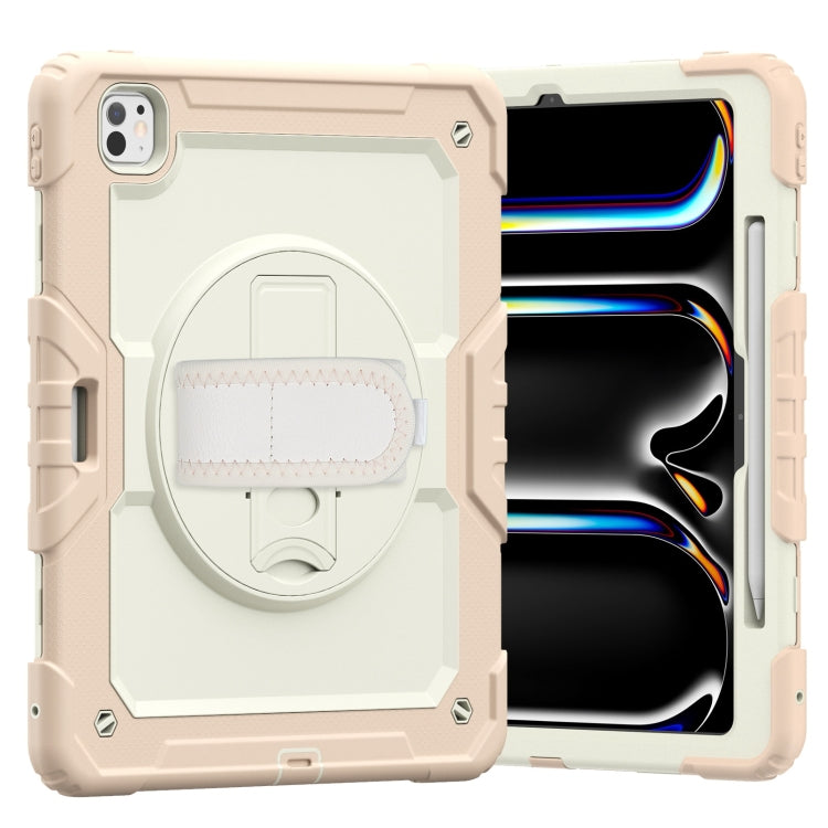 Turntable Holder Silicone Hybrid PC Tablet Case with Shoulder Strap, For iPad Pro 13 2025 / 2024