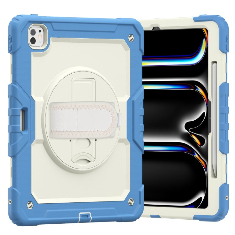 Turntable Holder Silicone Hybrid PC Tablet Case with Shoulder Strap, For iPad Pro 13 2025 / 2024