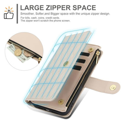 YM016 Rhombic Zipper Card Wallet Leather Phone Case with Lanyard, For Samsung Galaxy S25 Edge 5G, For Samsung Galaxy S25 / S24 5G, For Samsung Galaxy S25+ / S24+ 5G