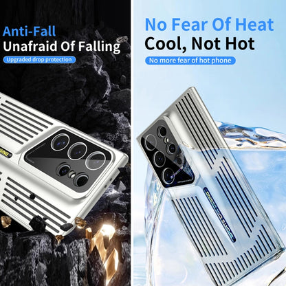 Blade Cooling PC Full Coverage Phone Case, For Samsung Galaxy S23+ 5G, For Samsung Galaxy S23 5G, For Samsung Galaxy S22 Ultra 5G, For Samsung Galaxy S22+ 5G