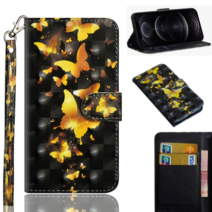 3D Painting Pattern Horizontal Flip TPU + PU Leather Case with Holder & Card Slots & Wallet, For iPhone 12 mini, For iPhone 12 / 12 Pro