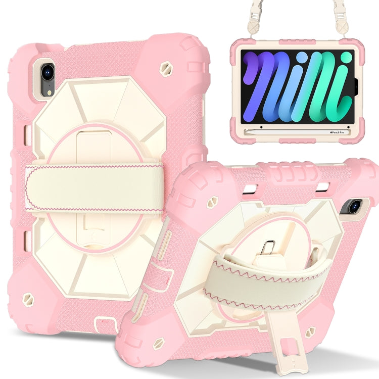 Contrast Color Robot Silicone Hybrid PC Tablet Case, For iPad Air 13 2025 / 2024, For iPad mini 2024 / mini 6