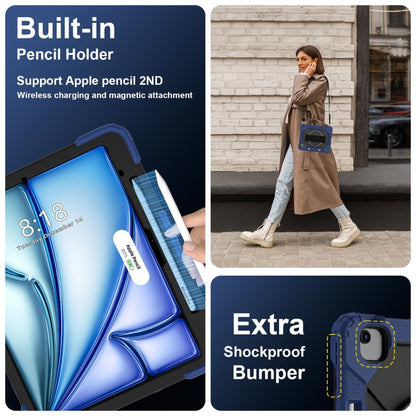 Contrast Color Robot Silicone Hybrid PC Tablet Case, For iPad Air 13 2025 / 2024, For iPad mini 2024 / mini 6