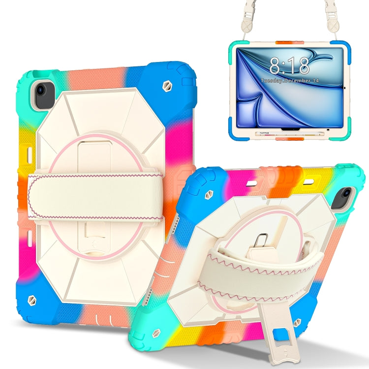 Contrast Color Robot Silicone Hybrid PC Tablet Case, For iPad Air 13 2025 / 2024, For iPad mini 2024 / mini 6