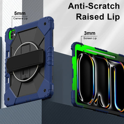 Contrast Color Robot Silicone Hybrid PC Tablet Case, For iPad Pro 13 2025 / 2024, For iPad Pro 11 2025 / 2024