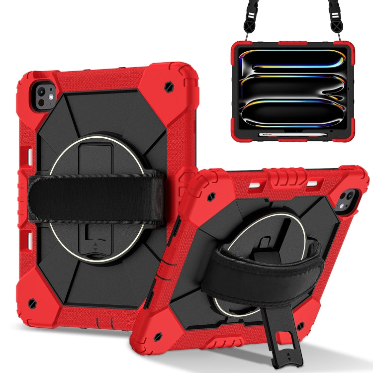 Contrast Color Robot Silicone Hybrid PC Tablet Case, For iPad Pro 13 2025 / 2024, For iPad Pro 11 2025 / 2024